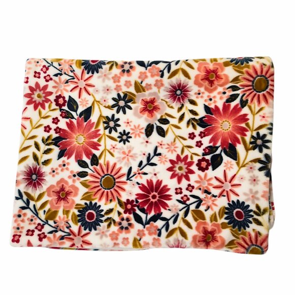 Tahari Floral Flowers Lovey Security Blanket 31" X 39" - Picture 1 of 5